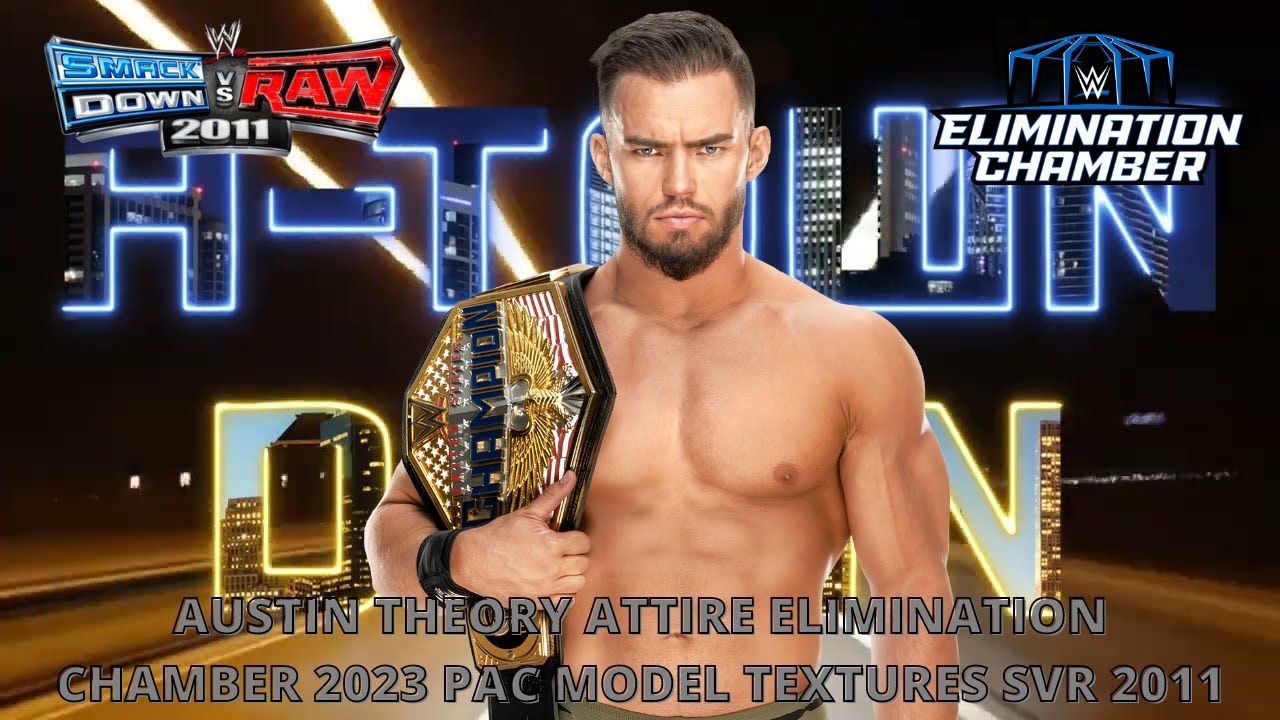 AUSTIN THEORY ATTIRE ELIMINATION CHAMBER 2023 PAC MODEL TEXTURES SVR ...