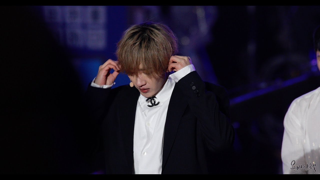 180224 슈퍼주니어 은혁 Black Suit [강릉 K-POP 월드페스타] 직캠