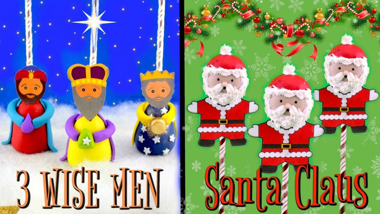 CHRISTMAS CAKE POPS- SANTA CLAUS & THE 3 WISE MEN