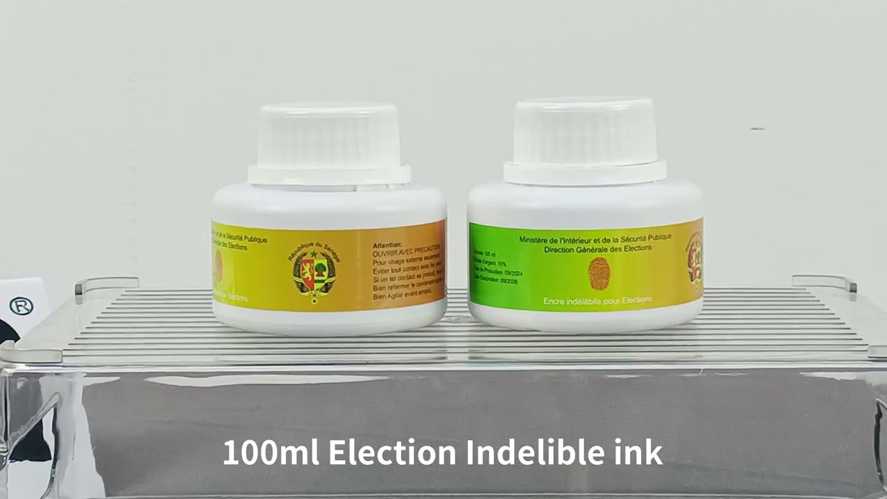 red voting ink on finger