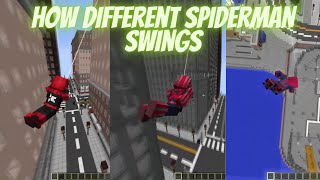 How Different Spider-Man Webswing but in Minecraft screenshot 4