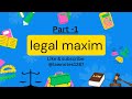 Important legal maxims for judicial exam