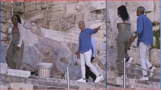 Barack Obama Playfully Taps Wife Michelle's Butt During Family Vacation In Greece