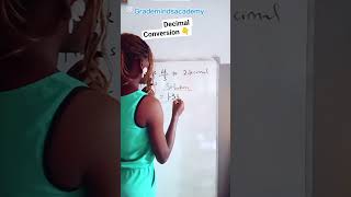 Decimal Conversion 👇 step by step #maths #education