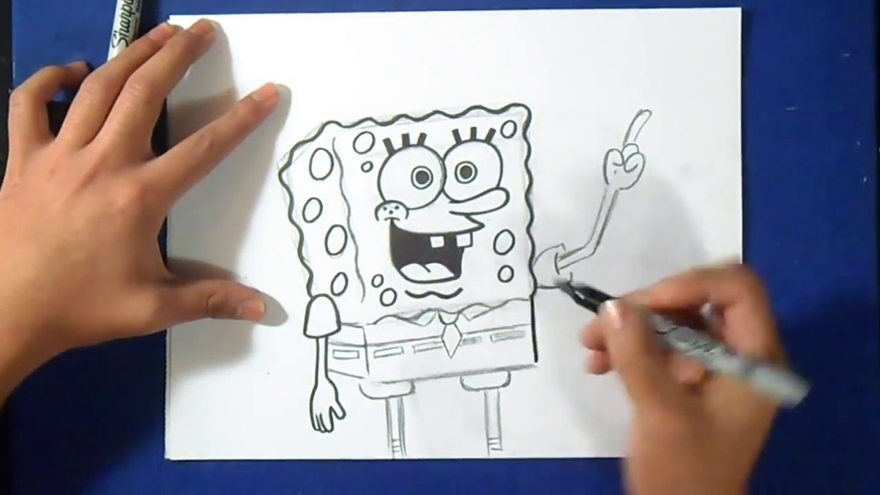 Cómo dibujar a Bob esponja YouTube