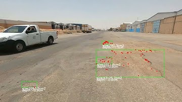 Detection of the depth of the potholes