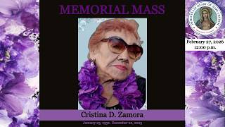 MEMORIAL MASS -Cristina Diaz Zamora
