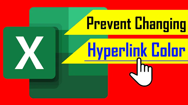 How To Prevent Hyperlinks From Changing Color In Excel