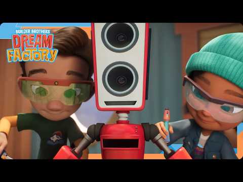 Twinbots & the Haunted Train Adventure! 🤖| Builder Brothers Dream Factory | Cartoons for Kids