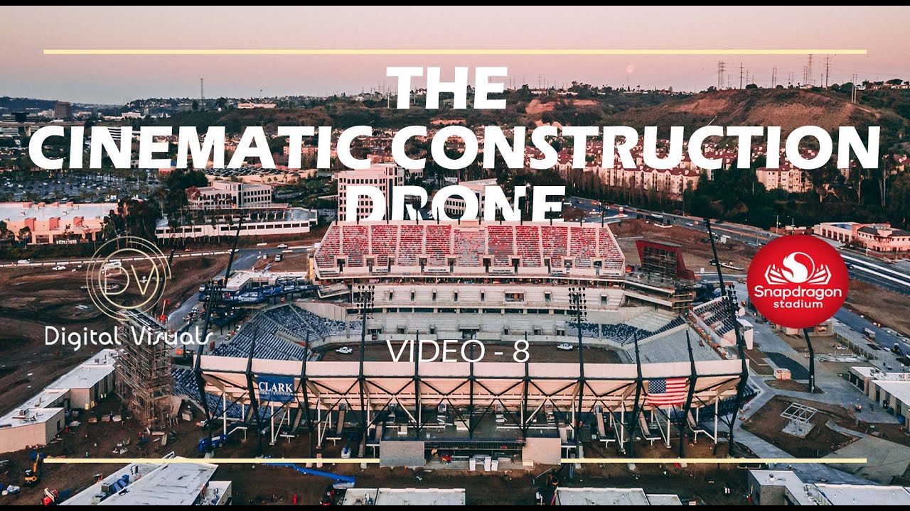 Snapdragon Stadium - Cinematic Construction Drone Video 8.