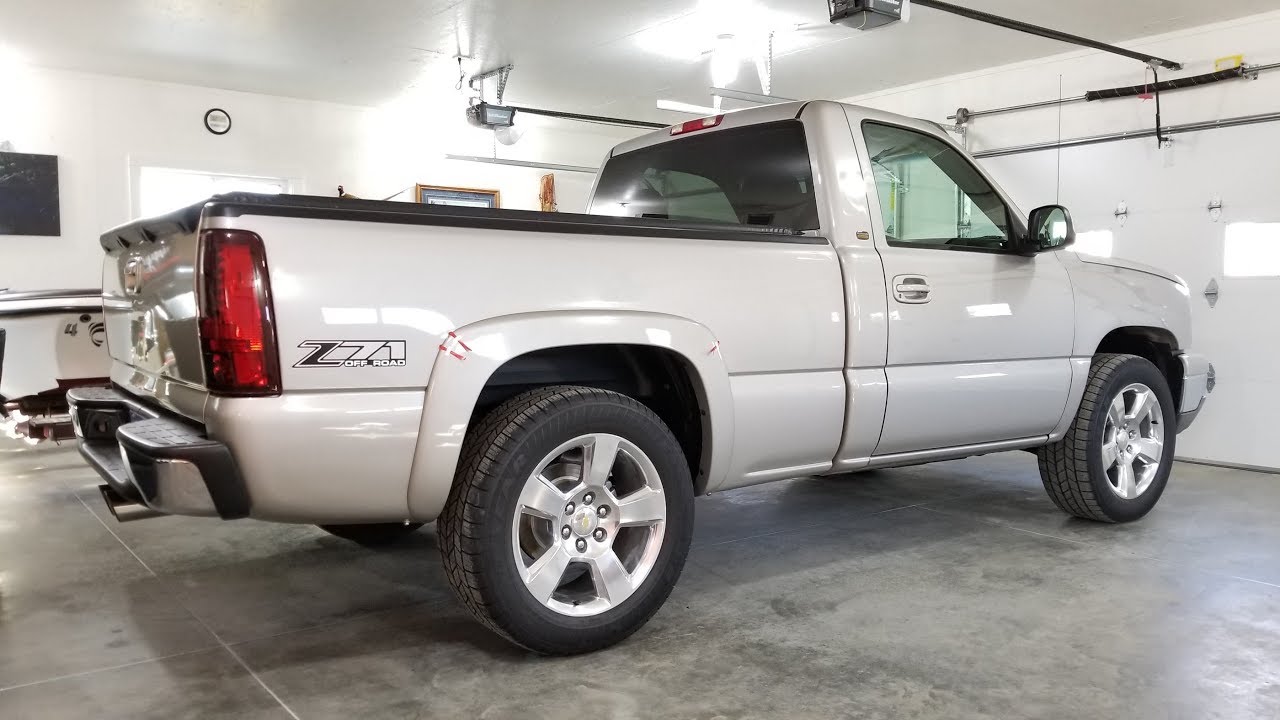 lowering-the-04-silverado-new-oem-painted-fender-flares-youtube