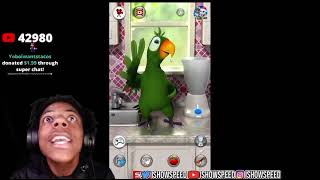 Ishowspeed Fights Talking Pierre The Parrot