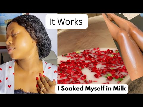 How I pamper my skin For a Soft Flawless Skin with Milk bath 