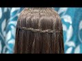 Waterfall braid hairstyle tutorial step by step