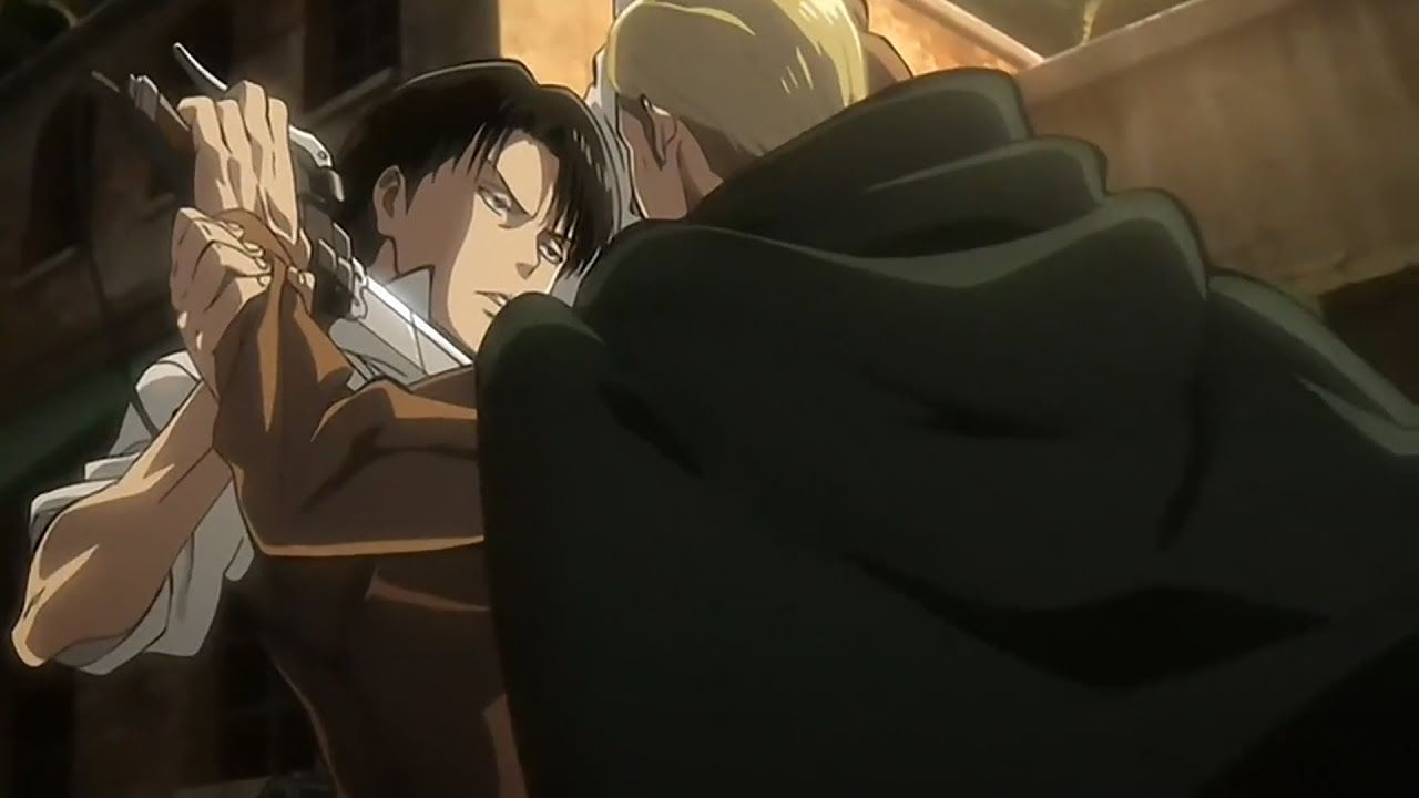 Levi VS Erwin HD   Attack on Titan OVA Shingeki no Kyojin