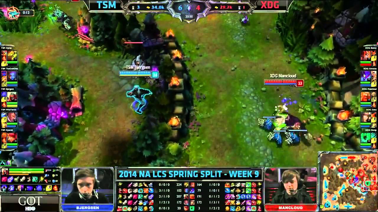 [2014 NA LCS W9] TSM VS XDG Highlights