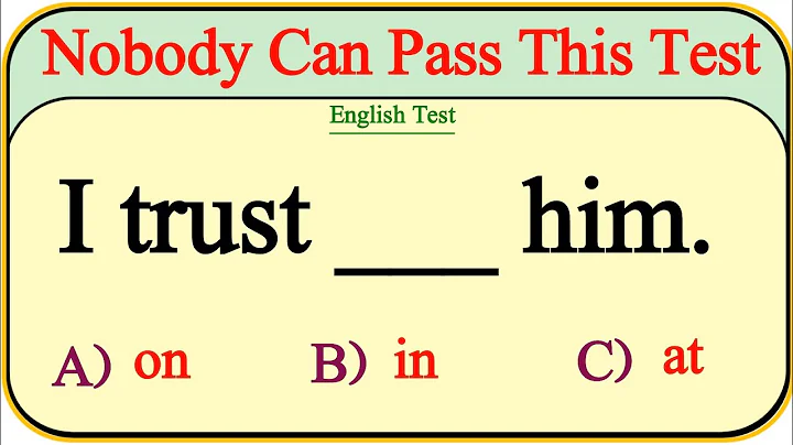 Mixed English Grammar Test: Can you pass this Test 