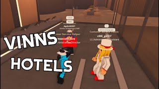 ADMIN ABUSING & TROLLING AT VINNS HOTELS- ROBLOX TROLLING