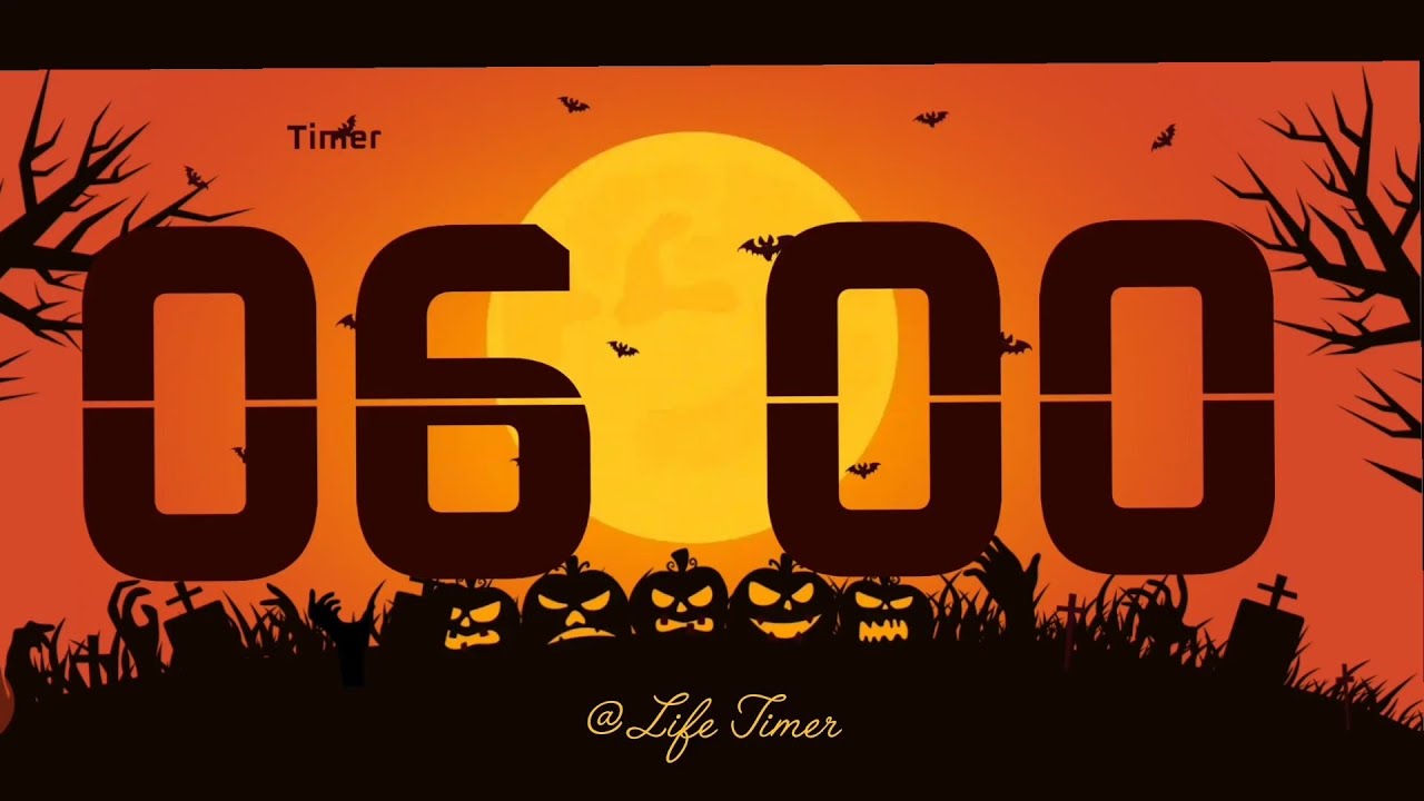 🎃 Halloween 6 Minute Countdown | Spooky Timer with Eerie Ambience # ...