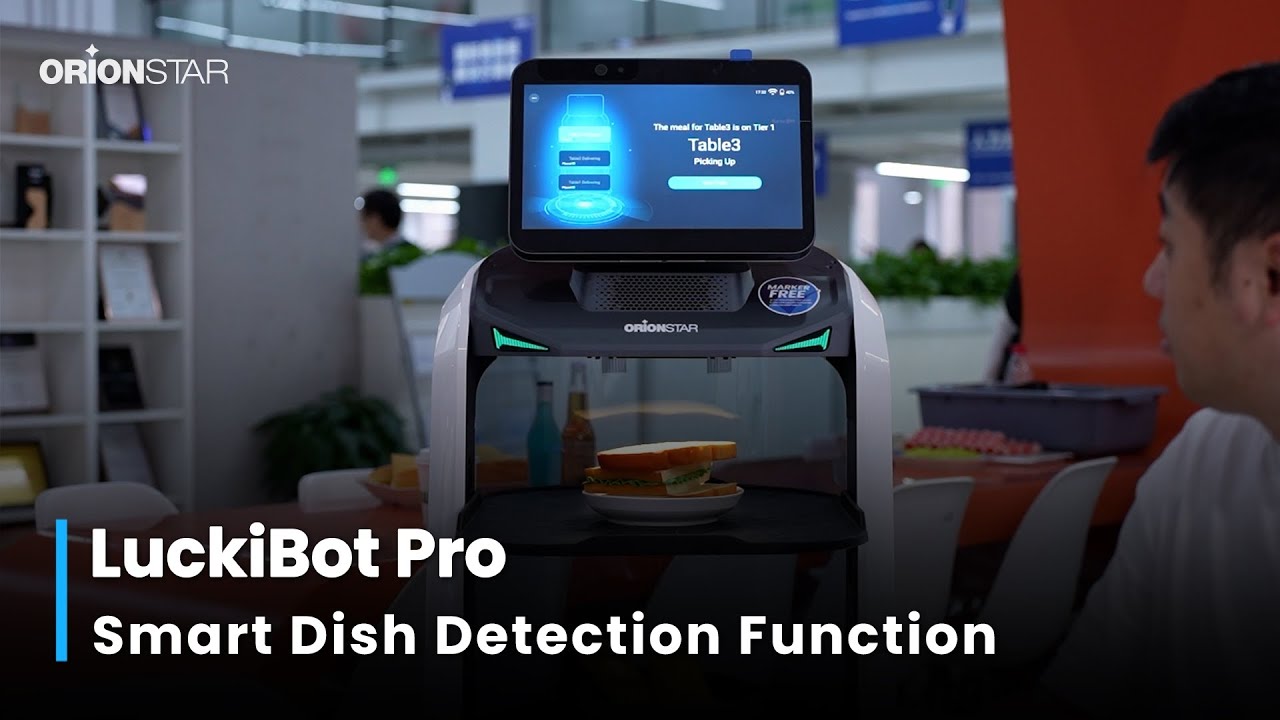 LuckiBot Pro Smart Dish Detection Function | OrionStar Robotics