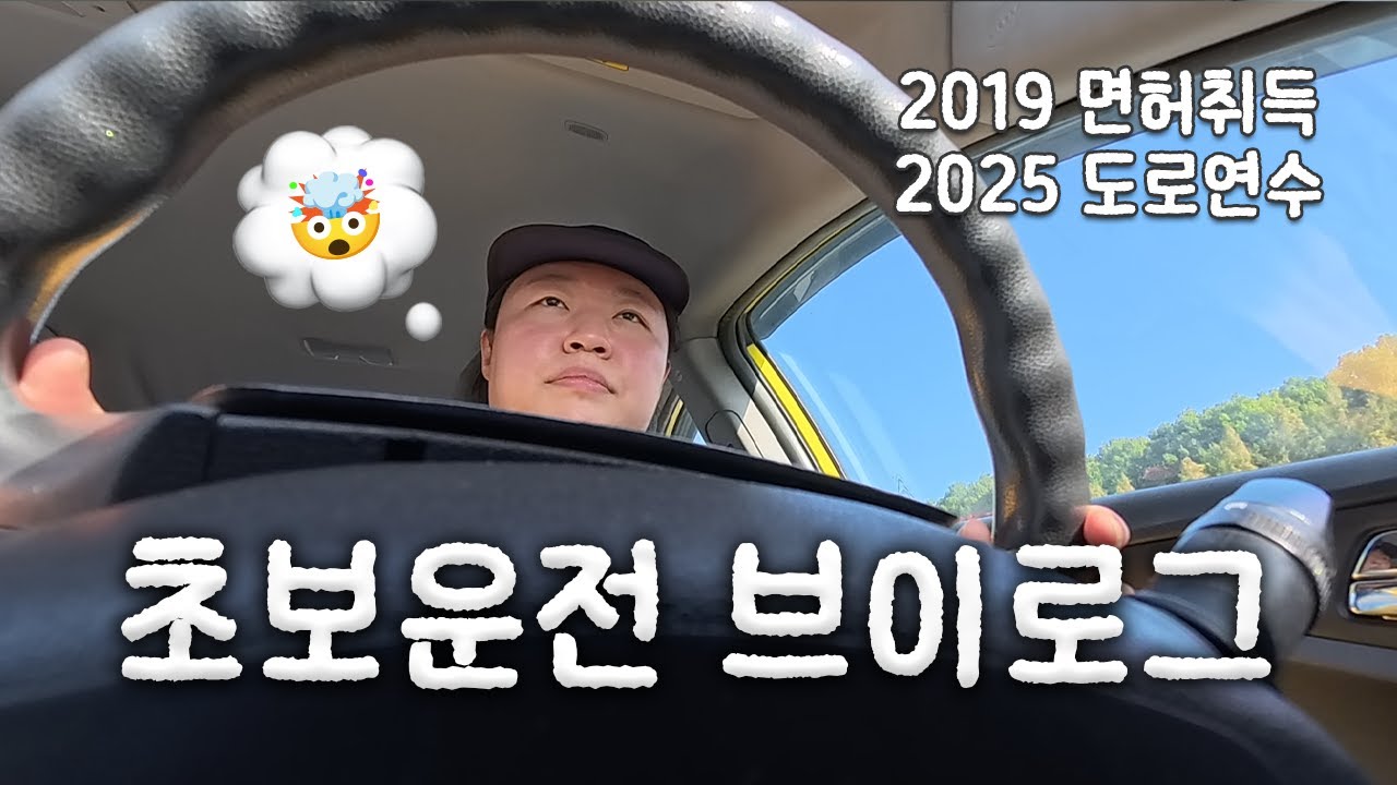 초보운전🚘 장롱면허가 6년만에 도로에 처음 나왔을 때... (방문연수/실내운전연습장/중고차/운전후먹방)