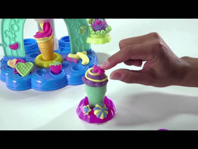 Play-Doh  Demo Video Swirl & Scoop Ice Cream Playset