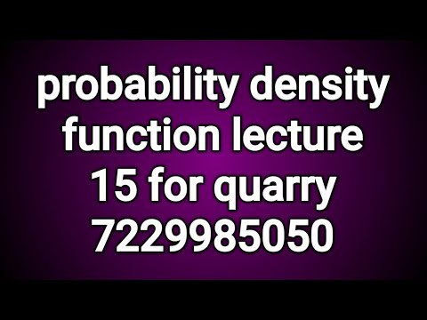 Probability density function and distribution function for BSc ...