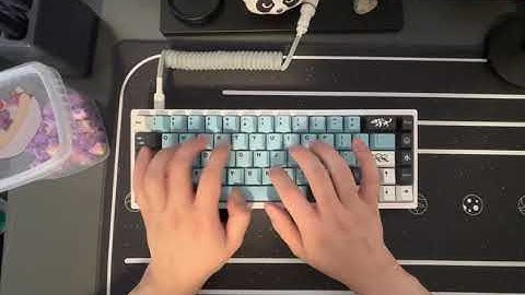 KBD67 Lite w/ stock Banana Split Switches - Short typing test