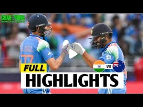 India vs New Zealand ICC Champions Trophy 2025 Match Highlights | IND ...