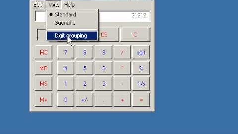 MS Windows Calculator
