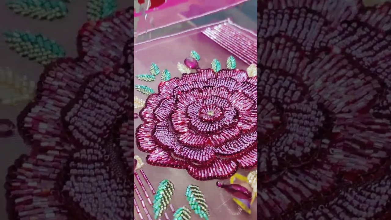 Luxurious Hand Beaded Fabrics crafted by Trisha Exports India - Manufacturers of Women Dresses