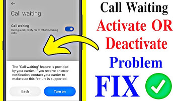 How to activate or deactivate call waiting on android mobile | Call waiting ussd code