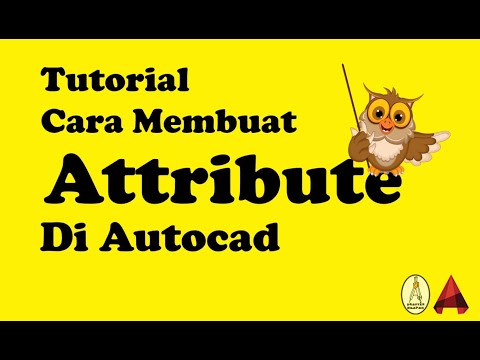 Video: Bagaimana Anda membuat atribut blok di AutoCAD?