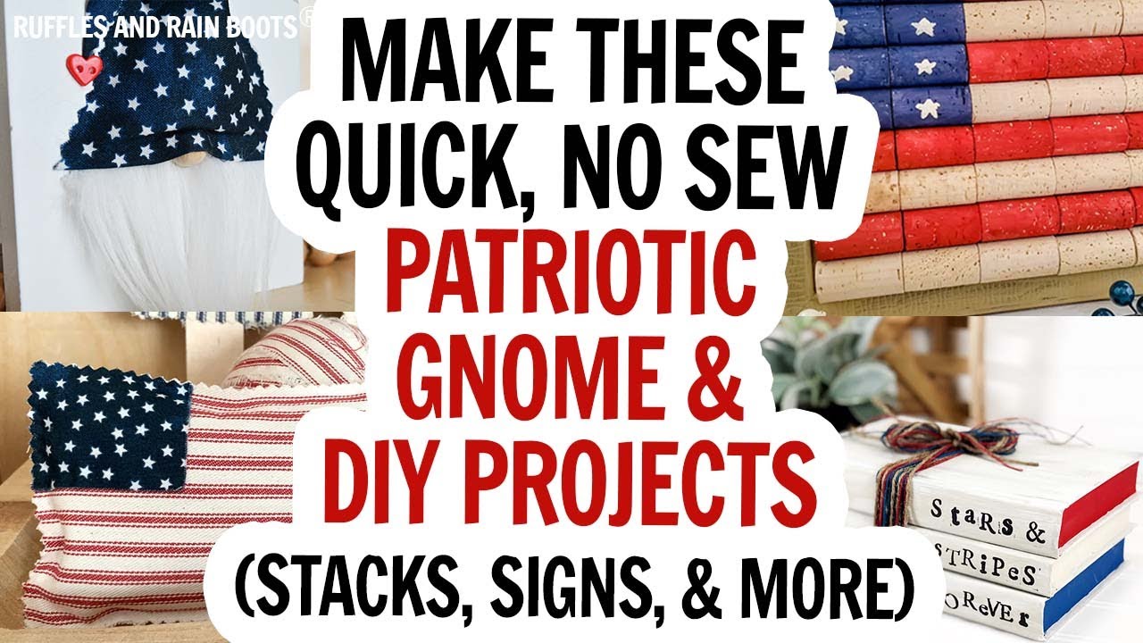 4th of July Gnome Shelf Sitter / Patriotic Crafts / Independence Day ...