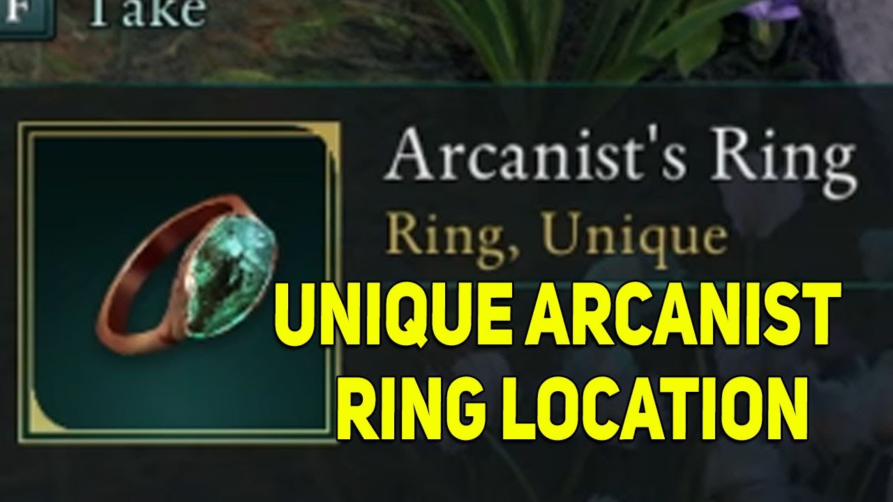 Avowed Arcanist's Ring Location, Unique Ring Location
