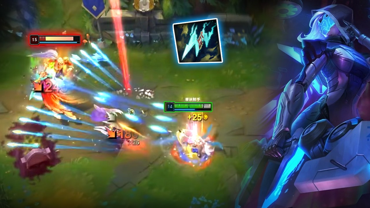 Rank 1 Ashe : 1v5 Dominating Super Server HighElo with This Build - Engsub