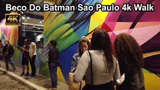 Beco Do Batman Sao Paulo Batman Alley 4k Walk
