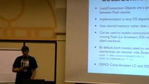 Deepsec 2007 - Flash Security Basics.mp4
