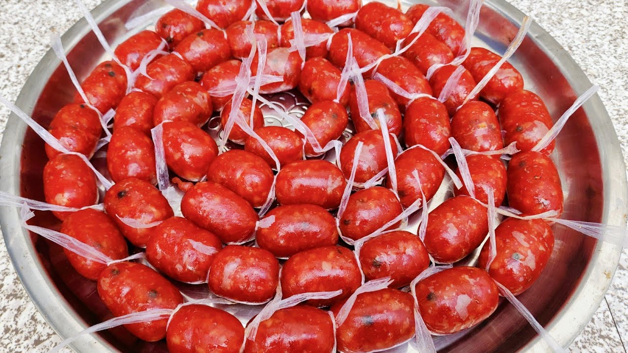 LẠP XƯỞNG HỒ LÔ/Mẹo làm lạp xưởng hồ lô k0 bị chua bảo quản ăn lâu rất ngon ai cũng làm được#907