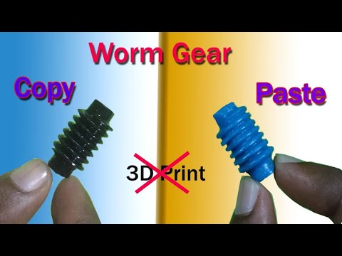 How to Make A Plastic Worm Gear at Home | Worm Gear Mould  DIY