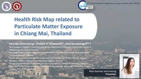 Health Risk Map related to Particulate Matter Exposure in Chiang Mai, Thailand