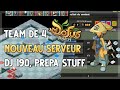 Dofus touch  nouveaux serveur  donjon grolloum 190 preparation craft bworker berzerker 