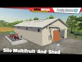 Fs22  silo multifruit and shed  farming simulator 22 new mods review 2k60