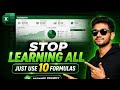 Only 10 Excel Formulas You Need 🔥(80% Office Work Done)