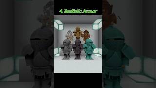 TOP 4 Armor Texture Pack For Minecraft PE #games #shorts #minecraft