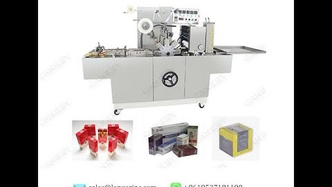 300A Cigarette Case Cellophane Over Wrapping Machine Video +8618537181190
