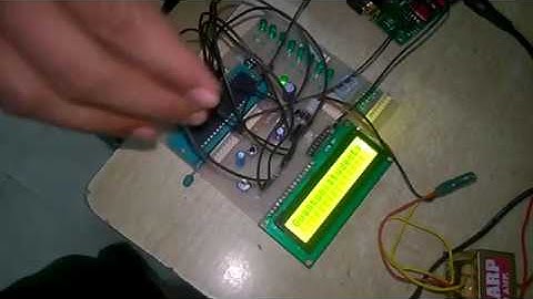 LCD Message Display using GSM Module