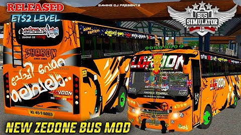 Bussid New ZEDONE BUS MOD FOR BUS SIMULATOR INDONESIA || Released || GAMIN OJ || #bussidmod