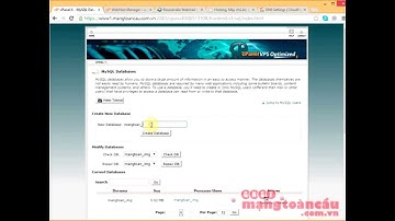 Hướng dẫn sử dụng MySQL trong cPanel