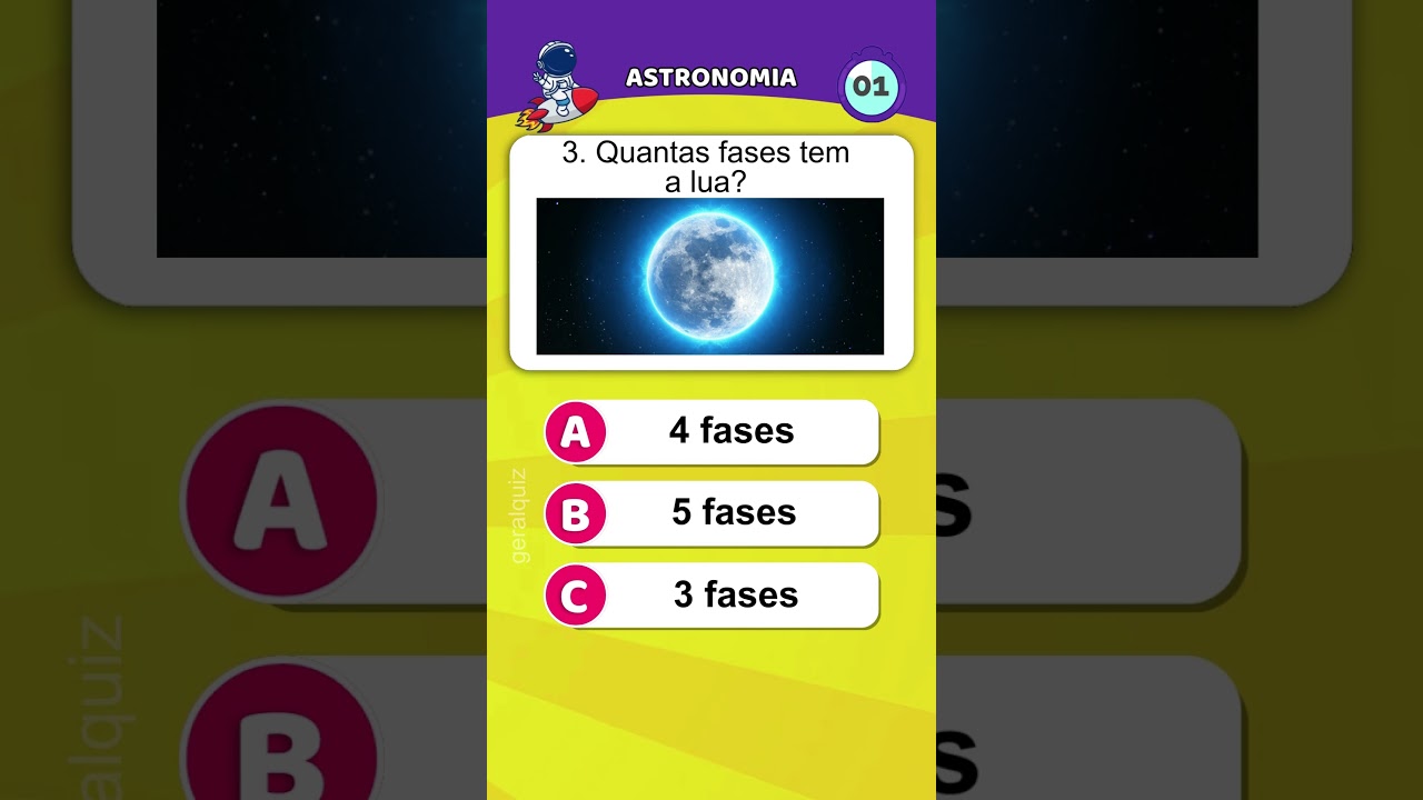 Quiz de astronomia com perguntas e respostas #quiz #astronomia